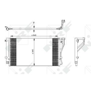 Condensor, airconditioning EASY FIT NRF 35980