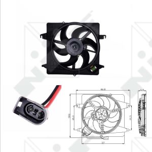 Ventilador, arrefecimento do motor NRF 47019