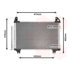 Condenseur (climatisation) VAN WEZEL 53005413