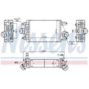 Ladeluftkühler NISSENS 961303