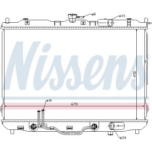 Radiator, motorkoeling NISSENS 66636