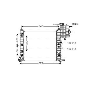 Arrefecedor do motor AVA COOLING MSA2243