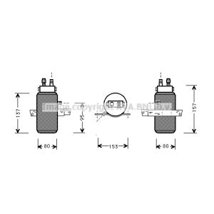 Droger, airconditioningsysteem AVA COOLING SBD043