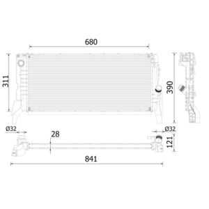 Arrefecedor do motor MAHLE CR 2310 000P