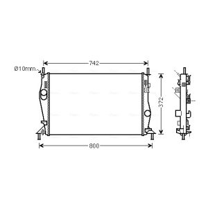 Arrefecedor do motor AVA COOLING FD2596