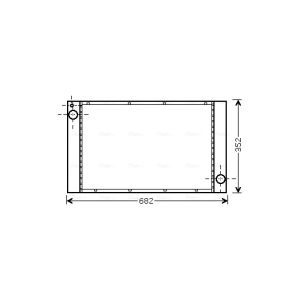 Arrefecedor do motor AVA COOLING BWA2333