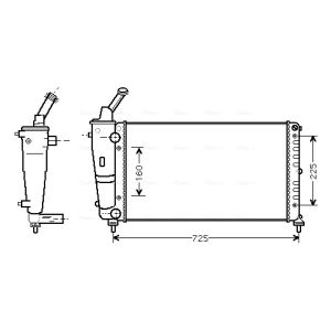 Arrefecedor do motor AVA COOLING LCA2083