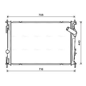 Arrefecedor do motor AVA COOLING DNA2419