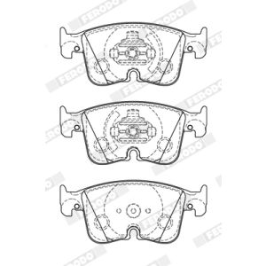 Set di pastiglie freno FERODO FDB5349, fronte