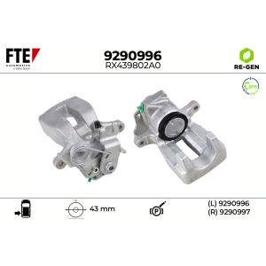 Pinça do travão de disco, traseiro FTE 9290996