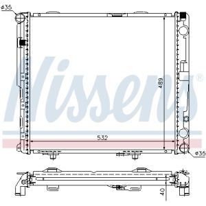 Kühler, Motorkühlung NISSENS 62697A