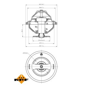 Termostaatti, jäähdytysneste EASY FIT NRF 725105