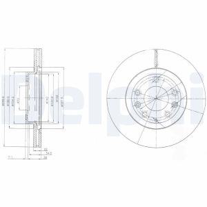 Disco de freno DELPHI BG4141