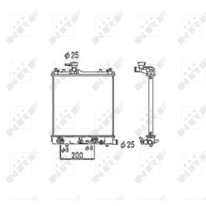 Radiator, motorkoeling NRF 53445