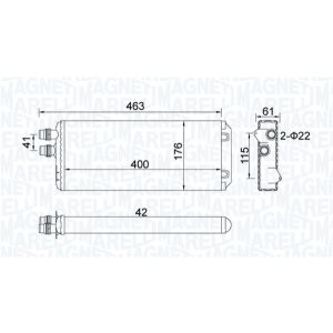 Scambiatore calore MAGNETI MARELLI 350218325000