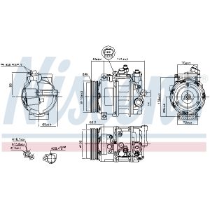 Klimakompressor NISSENS 890634