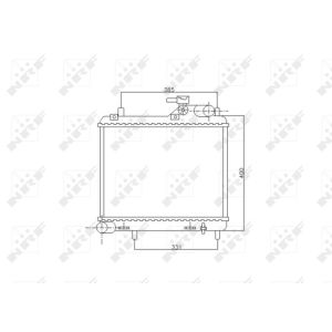 Radiateur, refroidissement du moteur NRF 53745