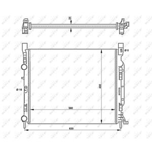 Radiator, motorkoeling NRF 53002