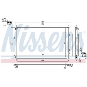 Condensador, aire acondicionado NISSENS 940538