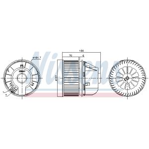 Ventilador de habitáculo NISSENS 87490