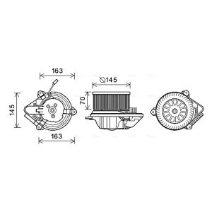 Elektromotor, Innenraumgebläse AVA COOLING CN8515