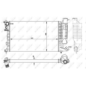 Kühler, Motorkühlung NRF 50425