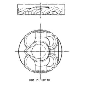 Pistón MAHLE 081 PI 00110 002