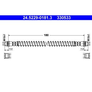 Jarruletku ATE 24.5229-0181.3