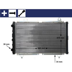 Raffreddatore motore MAHLE CR 499 000S
