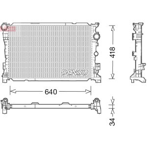 Radiateur moteur DENSO DRM17047