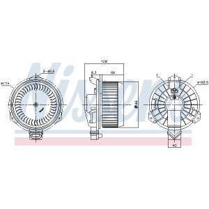 Ventilatore interno NISSENS 87723