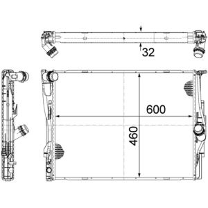 Arrefecedor do motor MAHLE CR 1087 000S