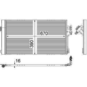 Condenseur (climatisation) MAHLE AC 761 000P