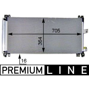 Condenseur (climatisation) MAHLE AC 597 000P