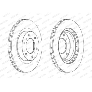 Bremsscheiben FERODO DDF1757C vorne, belüftet, 2 Stück