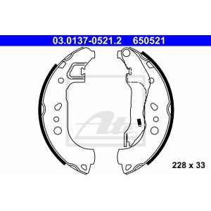 Bremsbackensatz ATE 03.0137-0521.2