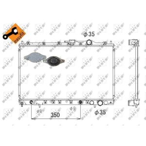 Radiador, arrefecimento do motor NRF 53304