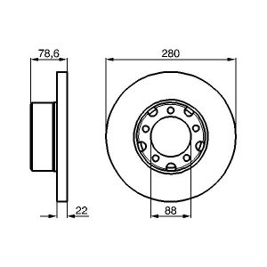 Bremsscheibe BOSCH 0 986 478 529