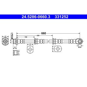 Jarruletku ATE 24.5286-0660.3