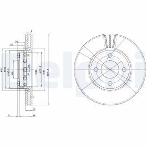Disque de frein DELPHI BG2748