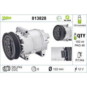 Compressor, ar condicionado VALEO 813828