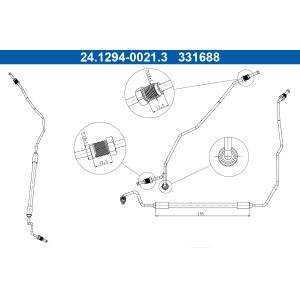 Flexible de frein ATE 24.1294-0021.3