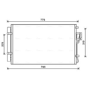A/C-kondensor AVA COOLING HY5311D