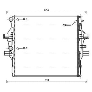 Arrefecedor do motor AVA COOLING IV2125