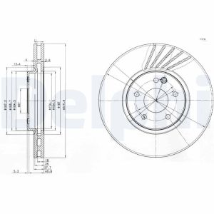 Disco de freno DELPHI BG3238