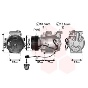 Klimakompressor VAN WEZEL 2500K275