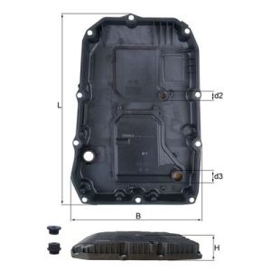 Cárter de óleo, transmissão automática KNECHT HX 196 KIT