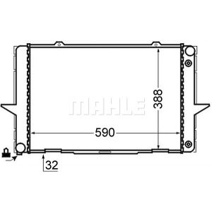 Radiador, refrigeración de motor MAHLE CR 762 000S