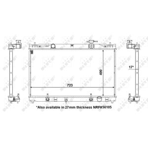 Radiator, motorkoeling NRF 53587