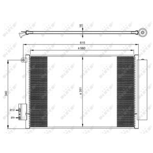 Condensor, airconditioning NRF 350065